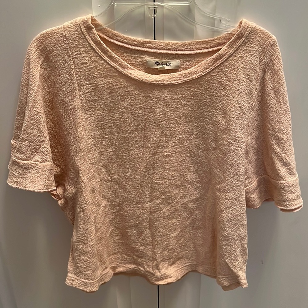 Madewell Texture & Thread Flutter Sleeve Top